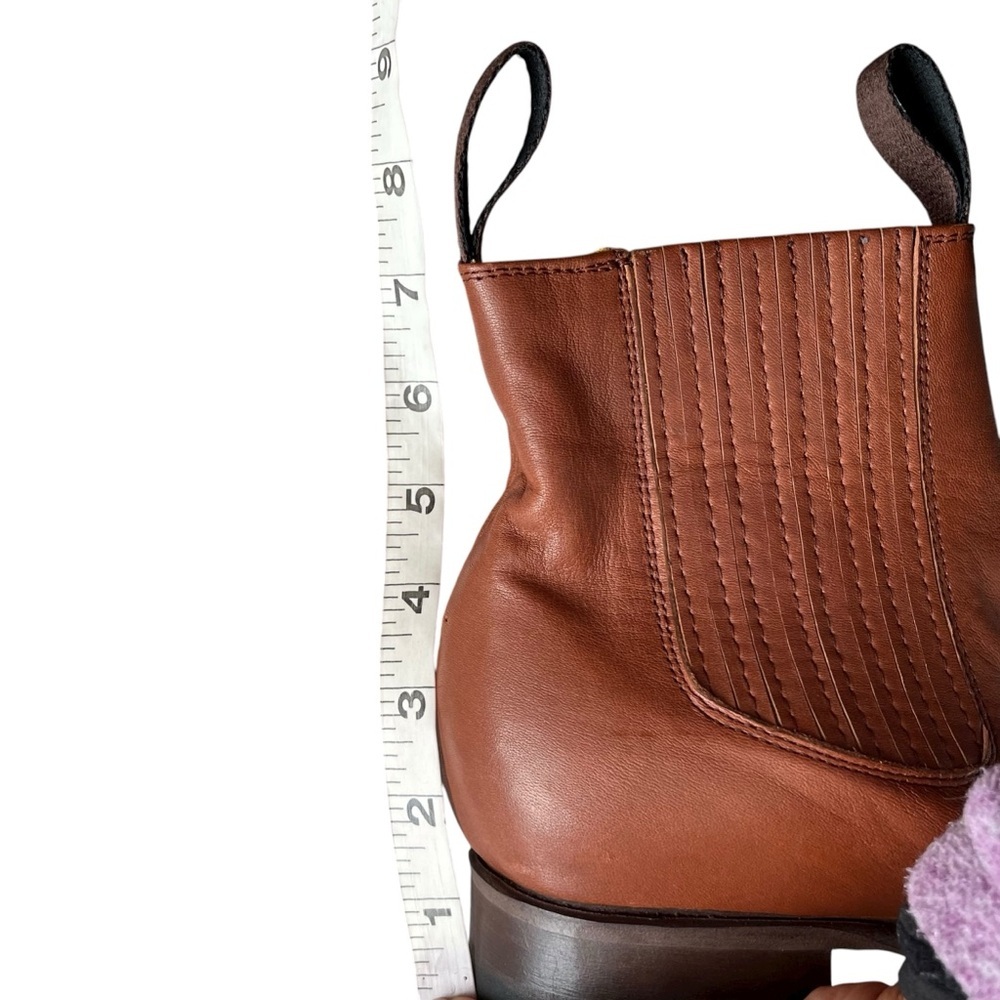 Handcrafted Handmade Soft Genuine Leather Chelsea Charro Boots Men’s Size 9 - Picture 11 of 12